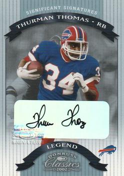 2002 Donruss Classics - Significant Signatures #130 Thurman Thomas Front