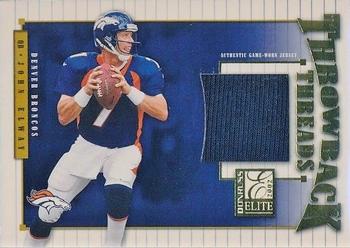 2002 Donruss Elite - Throwback Threads #TT-13 John Elway Front