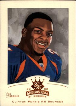 2002 Donruss Gridiron Kings - Bronze #112 Clinton Portis Front