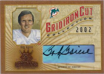 2002 Donruss Gridiron Kings - Gridiron Cut Collection #GC-3 Bob Griese Front