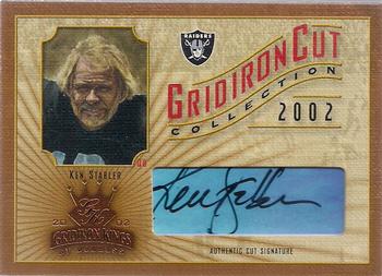 2002 Donruss Gridiron Kings - Gridiron Cut Collection #GC-14 Ken Stabler Front