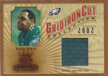 2002 Donruss Gridiron Kings - Gridiron Cut Collection #GC-49 Donovan McNabb Front