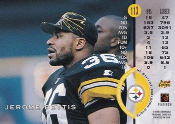 1996 Leaf #113 Jerome Bettis Back