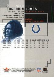 2002 Fleer Box Score - Classic Miniatures #2 Edgerrin James Back