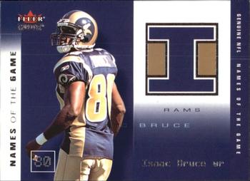 2002 Fleer Genuine - Names of the Game #18 NG Isaac Bruce Front