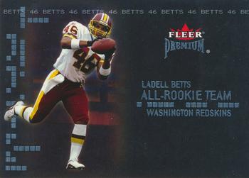 2002 Fleer Premium - All-Rookie Team #14 AR Ladell Betts Front