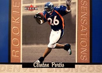 2002 Fleer - Rookie Sensations #10 RS Clinton Portis Front