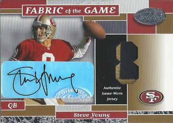 2002 Leaf Certified - Fabric of the Game Autographs #FG 41 Steve Young Front