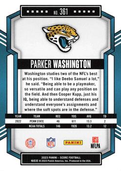 2023 Score #361 Parker Washington Back