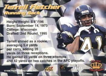 1996 Pacific #368 Terrell Fletcher Back