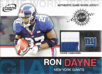 2002 Pacific Atomic - Game-Worn Jerseys Patch Variation #64 Ron Dayne Front