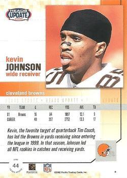 2002 Pacific Heads Update - Red #44 Kevin Johnson Back