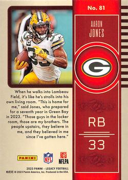 2023 Panini Legacy #81 Aaron Jones Back