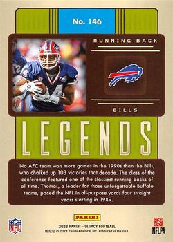 2023 Panini Legacy #146 Thurman Thomas Back