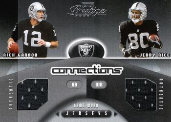 2002 Playoff Prestige - Connections Jerseys #C-30 Rich Gannon / Jerry Rice Front