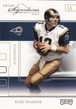 2002 Playoff Prime Signatures - Samples #51 Kurt Warner Front