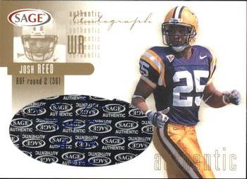 2002 SAGE - Autographs Gold #A34 Josh Reed Front