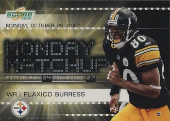 2002 Score - Monday Matchup #MM-7 Plaxico Burress Front