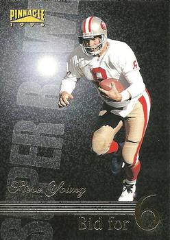 1996 Pinnacle #189 Steve Young Front