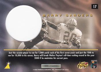 1996 Pinnacle Mint #17 Barry Sanders Back