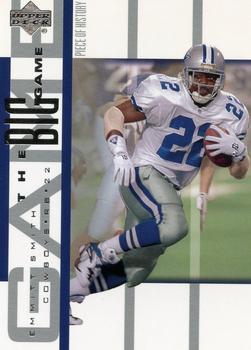 2002 UD Piece of History - The Big Game #BG-8 Emmitt Smith Front