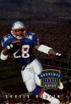 1996 Playoff Absolute #160 Curtis Martin Front