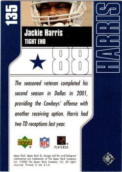 2002 Upper Deck XL - Holofoil #135 Jackie Harris Back