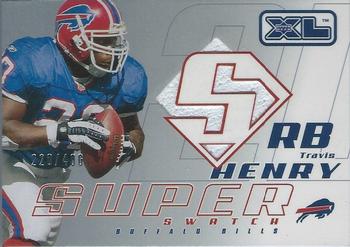 2002 Upper Deck XL - Super Swatch Jerseys Silver #SSTH Travis Henry Front