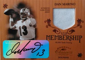 2003 Donruss Classics - Membership VIP Jerseys Autographs #M2 Dan Marino Front