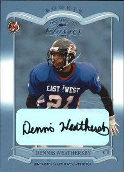 2003 Donruss Classics - Significant Signatures #239 Dennis Weathersby Front
