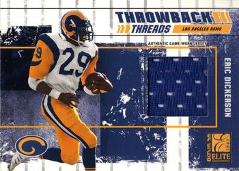 2003 Donruss Elite - Throwback Threads #TT-15 Eric Dickerson Front