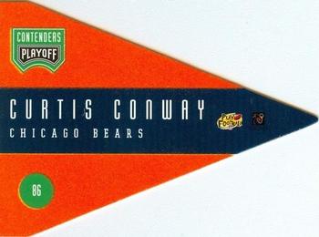 1996 Playoff Contenders - Pennants #86 Curtis Conway Back