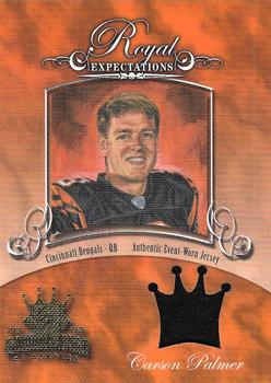 2003 Donruss Gridiron Kings - Royal Expectations Materials Gold #RE-3 Carson Palmer Front