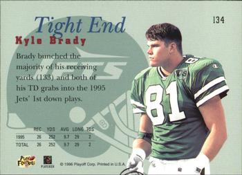 1996 Playoff Prime #134 Kyle Brady Back