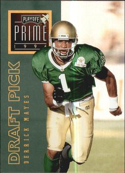 1996 Playoff Prime #168 Derrick Mayes Front