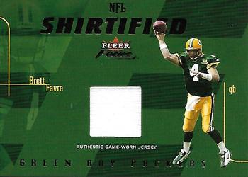 2003 Fleer Focus - NFL Shirtified Jerseys Gold (175) #NS-BF Brett Favre Front
