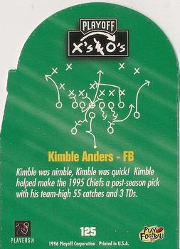 1996 Playoff Prime - X's and O's #125 Kimble Anders Back