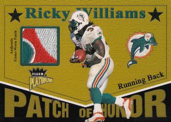 2003 Fleer Platinum - Patch of Honor #PH-RW0 Ricky Williams Front