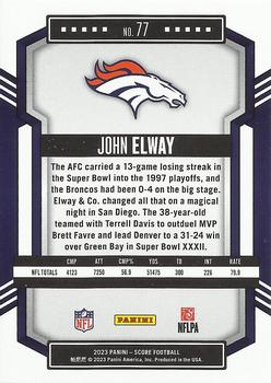 2023 Score - Red #77 John Elway Back