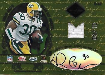 2003 Leaf Limited - Material Monikers #M-49 Brett Favre / Ahman Green Back