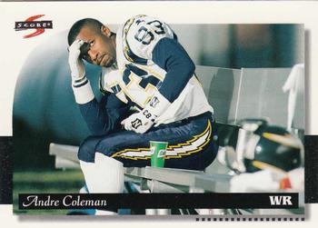1996 Score #112 Andre Coleman Front