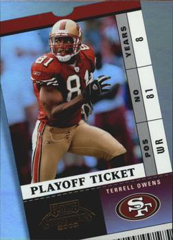 2003 Playoff Contenders - Playoff Ticket #29 Terrell Owens Front