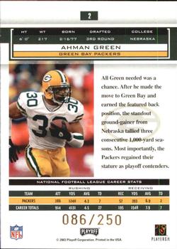 2003 Playoff Honors - X's #2 Ahman Green Back