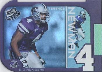2003 Press Pass - Big Numbers #BN23 Terence Newman Front