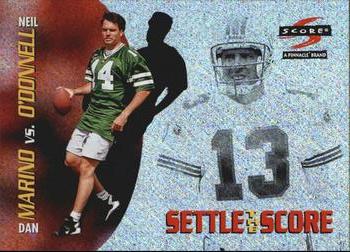 1996 Score - Settle the Score #10 Dan Marino / Neil O'Donnell Front