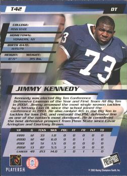 2003 Press Pass - Torquers #T42 Jimmy Kennedy Back