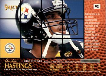 1996 Select #93 Andre Hastings Back