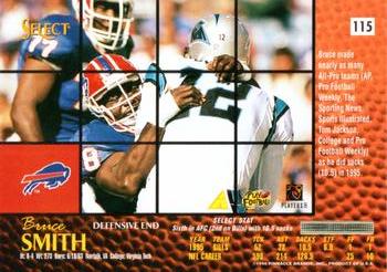 1996 Select #115 Bruce Smith Back