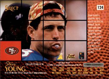 1996 Select #124 Steve Young Back