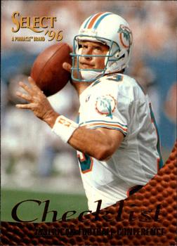 1996 Select #196 Dan Marino Front